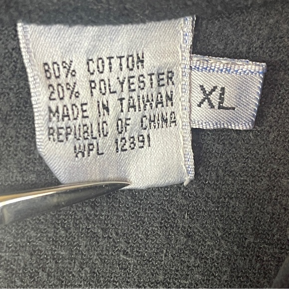 Vintage Retro 80's/90's Velvety Velour Color Block 3/4 Zip Pullover Sweatshirt - Picture 10 of 14